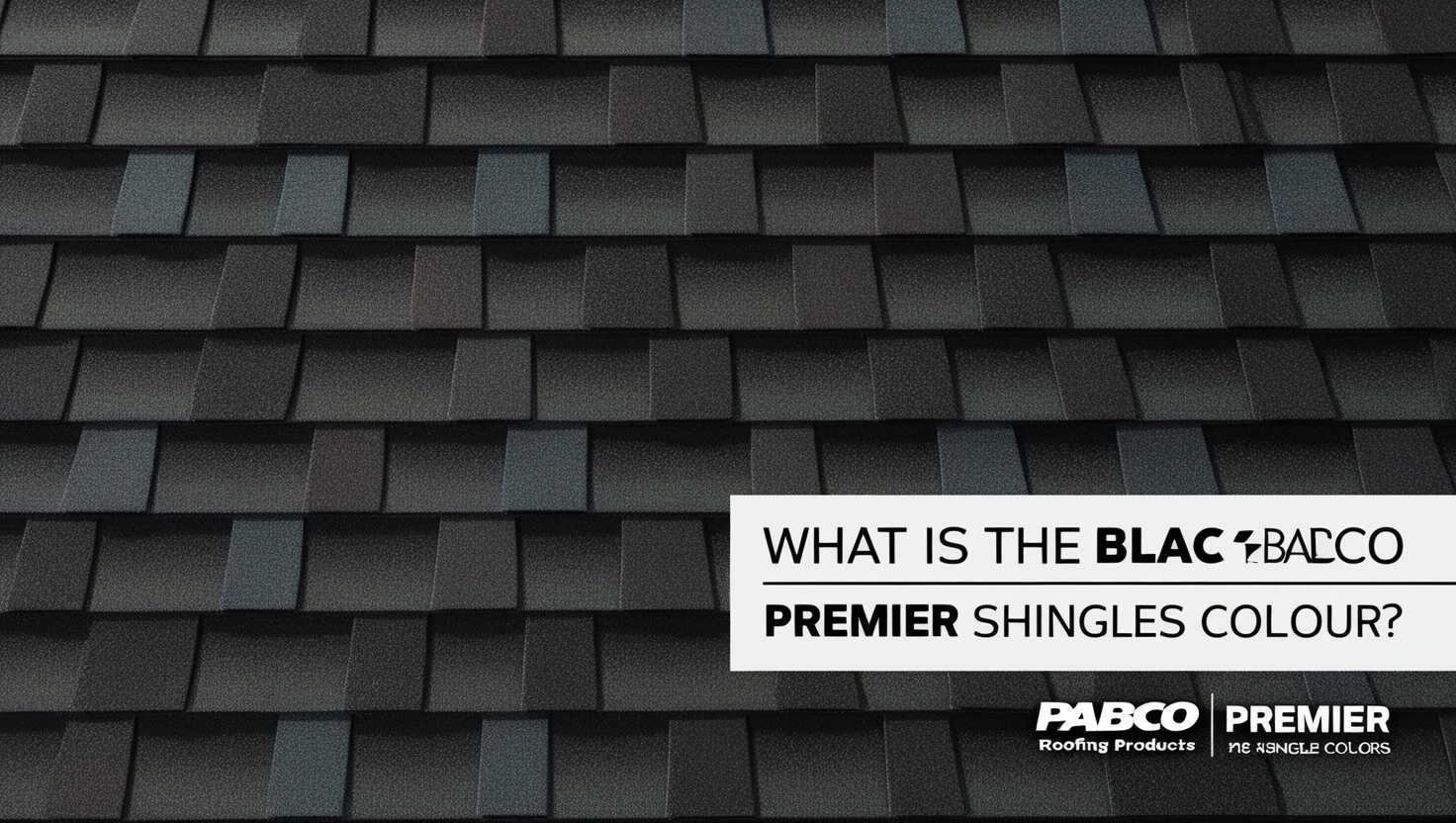 What is the Blackest PABCO Premier Shingles Color