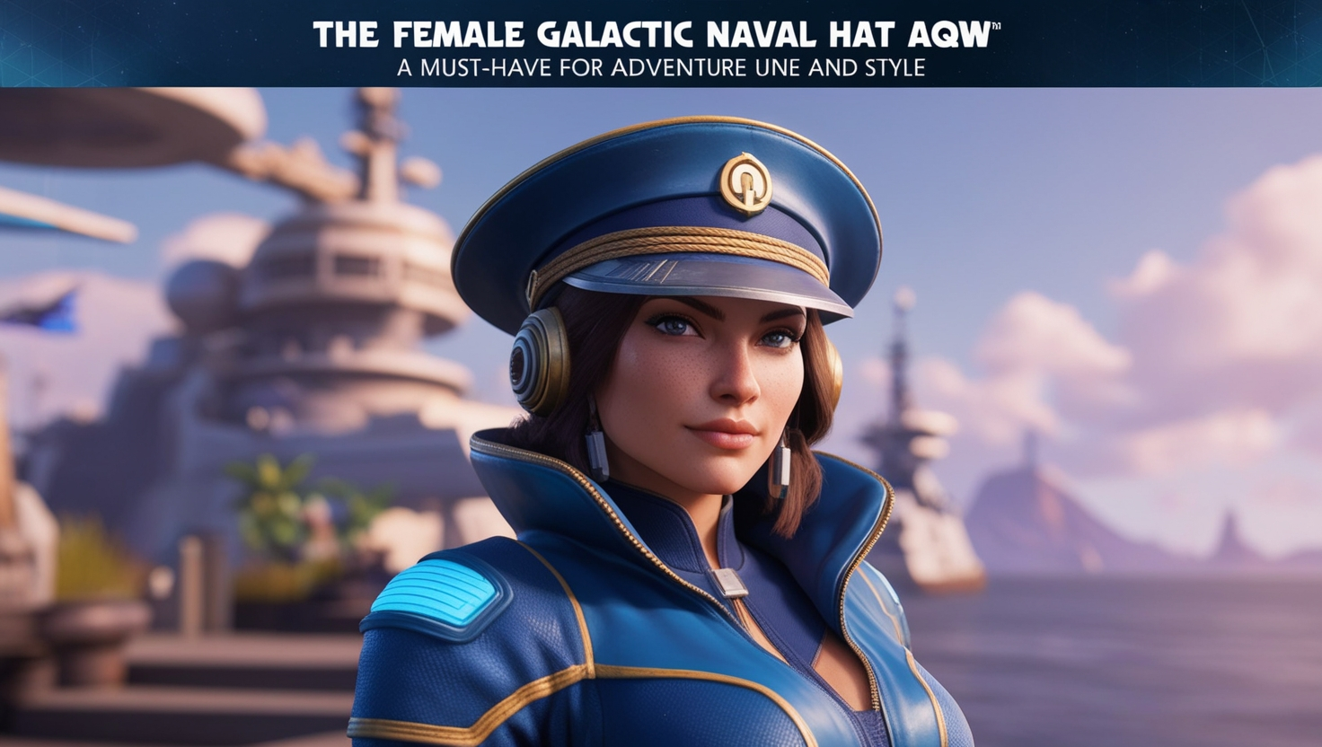 Female Galactic Naval Hat AQW